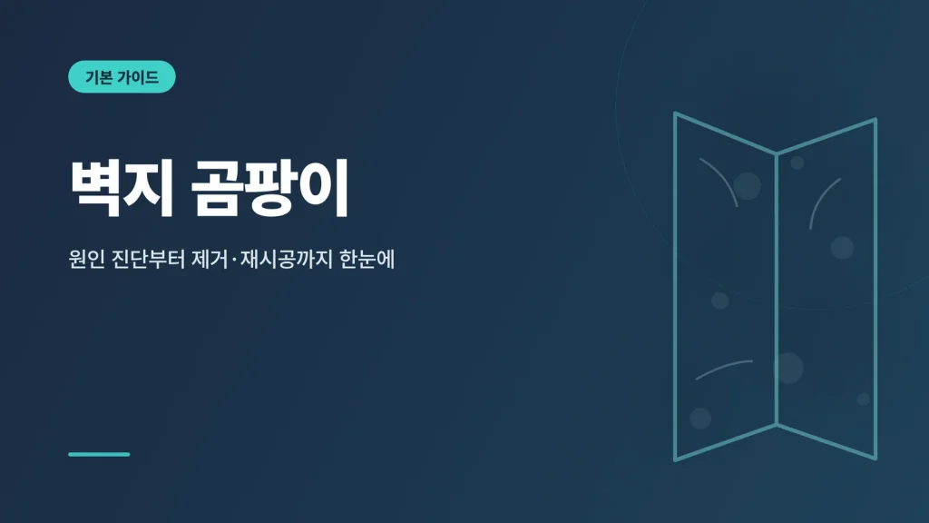벽지 곰팡이 안내